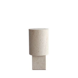 101 Copenhagen Column Side Table Limestone