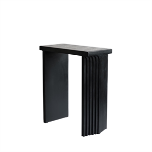 101 Copenhagen Arc Console Table Silver Travertine