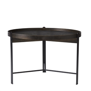 Warm Nordic Compose Coffee Table Ø70 Smoked Oak/ Black