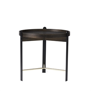 Warm Nordic Compose Coffee Table Ø50 Smoked/ Brass/ Black