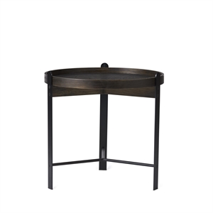 Warm Nordic Compose Coffee Table Ø50 Smoked Oak/ Black