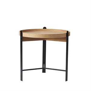 Warm Nordic Compose Coffee Table Ø50 Oak/ Black