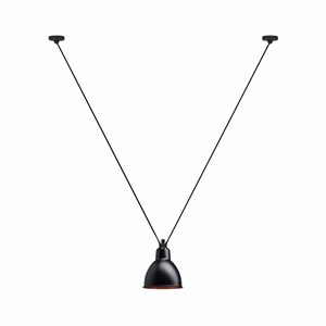 Lampe Gras N323 Pendant Mat Black & Copper Round