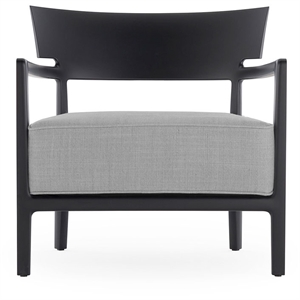 Kartell CARA MAT Outdoor Armchair Black/ Gray