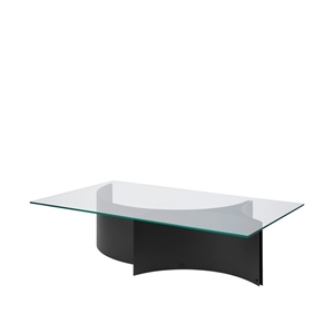 Kristina Dam Studio Curated Coffee Table Black Powder Coated Steel/Glass