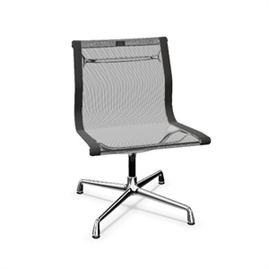 Vitra Aluminum EA 105 Office Chair Netweave Dark Grey/ Chrome