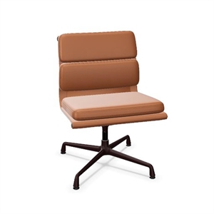 Vitra Soft Pad EA 205 Office Chair Cognac/Dark Bordeaux