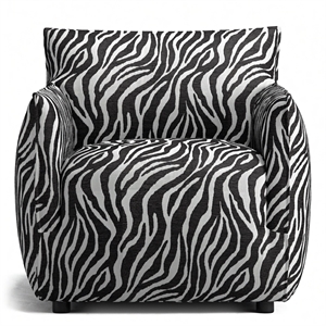 Decotique Le Petite Armchair Zebra/ Black/ White