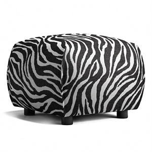 Decotique Le Petite Pouf Zebra/ Black/ White