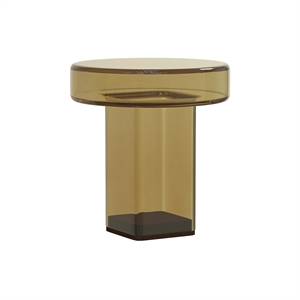 NORR11 Naked Side Table H49 Amber/Glass