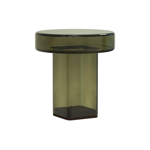 NORR11 Naked Side Table H49 Bottle Green/Glass