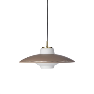 Warm Nordic Opal Shade Pendant Light Hazel Brown
