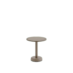 Muuto Linear Steel Outdoor Coffee Table Ø42 Taupe