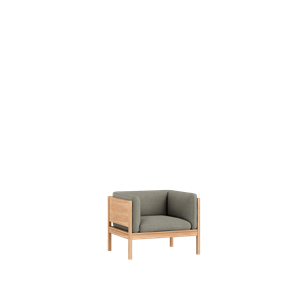 Moebe Modular Armchair Oak/Re-Wool 128