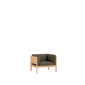 Moebe Modular Armchair Oak/Re-Wool 977