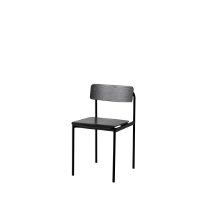 Moebe Offset Dining Chair Black/ Black