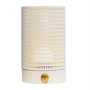 Dyberg Larsen Mesh Lantern White/ Brass