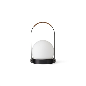 Audo Carrie Portable Lamp Black Steel/Leather