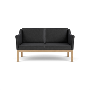 FDB Furniture L45 2-Seater Sofa Black