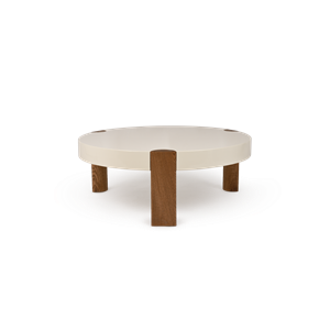 Mazo Fer Coffee Table Ø80 White/Oak