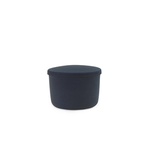 Normann Copenhagen Hide Storage Pouf Small Steel Blue