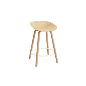 Normann Copenhagen Matt Bar Stool 65 cm Beech/ Cream/Hemp