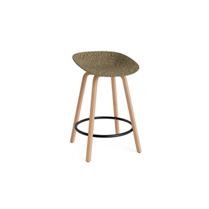 Normann Copenhagen Matt Bar Stool 65 cm Beech/ Black/Seaweed