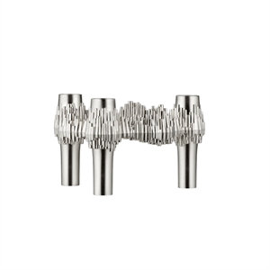 STOFF Nagel Quist Candlestick H5.9 Brushed Chrome