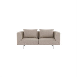 Vipp Chimney 2-Seater Sofa Brook Beige/ Chestnut/Black