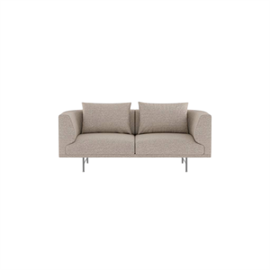 Vipp Chimney 2-Seater Sofa Brook Beige/ Chestnut/Stainless Steel
