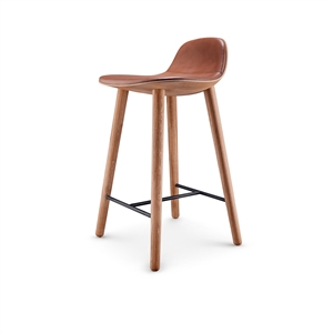Please Wait to be Seated Yuuga Barstool H65 Oak/Cognac