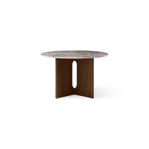 Audo Androgyne Dining Table Ø120 Dark Stained Oak/Grey Galaxy