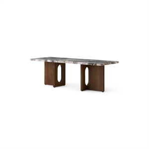 Audo Androgyne Dining Table 120x45 Dark Stained Oak/Grey Galaxy