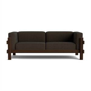 Normann Copenhagen Kube 3-Seater Sofa Dark Brown/Remix 356