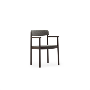 Normann Copenhagen Timb Dining Chair With Armrests Upholstered Brown/Hallingdal 368