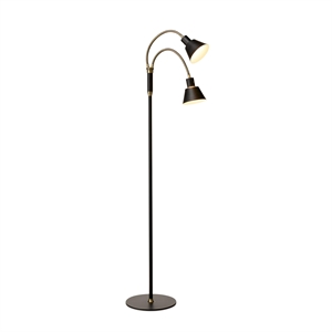 Halo Design Space Floor Lamp 2-Arm LED Black Antique