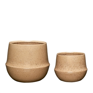Hübsch Vibe Pot Sand Set of 2
