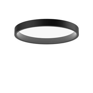 Louis Poulsen LP Circle Ceiling light Semi-Recessed Ø45 3000K & Dali/ Switch-Dim Black