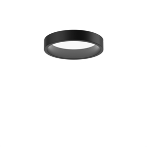 Louis Poulsen LP Circle Ceiling light Semi-Recessed Ø26 3000K & Dali/ Switch-Dim Black