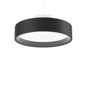 Louis Poulsen LP Circle Pendant Opal Diffuser Ø45 3000K & Dali/ Switch-Dim Black