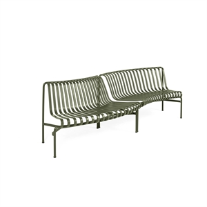 HAY Palissade Park Dining Bench In/Out Beginner Set of 2 Olive