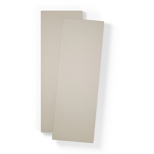 Department Shelf for Store Cabinet with 2 Doors Set of 2 Pebble Grey