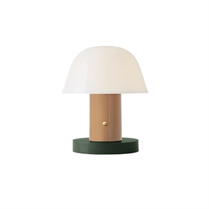 &tradition Setago JH27 Table Lamp Beige & Green