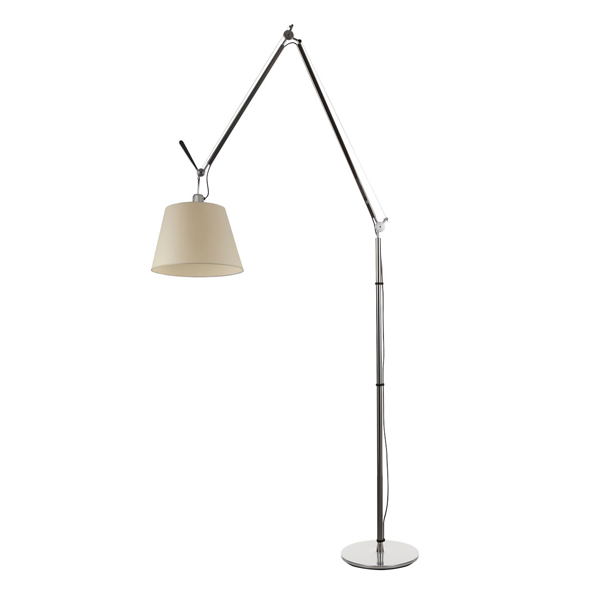 Artemide Tolomeo Mega Floor Lamp Parchment 32 Cm Shade 