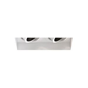 Astro Trimless Square Twin Adjustable Spot Matt White
