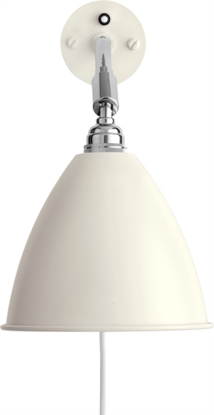 GUBI Bestlite BL7 Wall Lamp Chrome/ Matt White