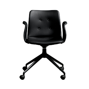 Bent Hansen Primum 4-Star Dining Chair With Swivel & Wheels Black/Zenso 3 207