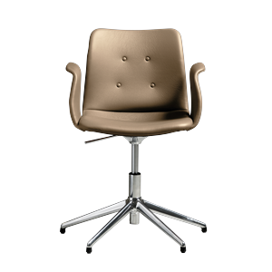 Bent Hansen Primum 5-Star Swivel Chair With Swivel Polished Steel/Zenso 3 228
