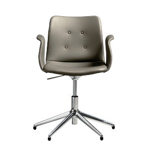 Bent Hansen Primum 5-Star Swivel Chair With Swivel Polished Steel/Zenso 3 214