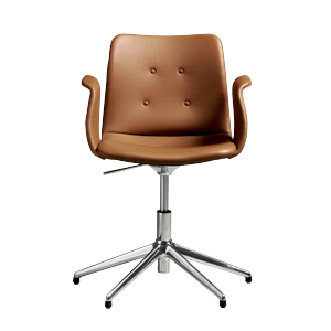 Bent Hansen Primum 5-Star Swivel Chair With Swivel Polished Steel/Zenso 3 223